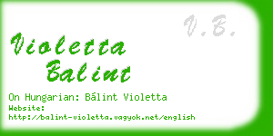 violetta balint business card